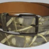 Real Tree Camo Pattern Twill And Bonded Leather Belt Size 46, 48 -Big and Tall Outlet camobelt 09738.1690829632
