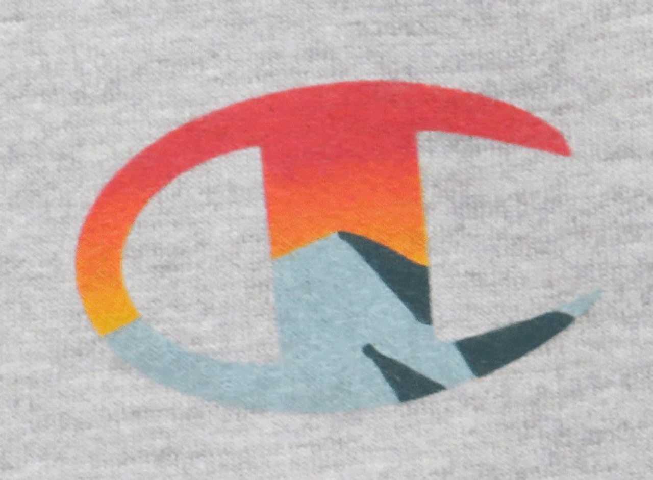 Champion Heather Gray Mountain Logo Fleece Shorts LT, 2XT, 3X 2 Champion Heather Gray Mountain Logo Fleece Shorts LT, 2XT, 3X - Image 2