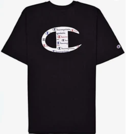 Champion Script In Logo Short Sleeve T Shirt 4 Colors Sizes 3XT, 4X, 4XT -Big and Tall Outlet chblk1 15558.1744660301