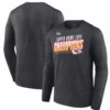 Fanatics Kansas City Chiefs S.B. LVII Champions Long Sleeve Heather Charcoal Tee 2XT, 3X, 3XT -Big and Tall Outlet chiefscharcls 22189.1707852588