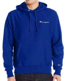 Champion Script Logo Royal Blue Pullover Hoodie XLT, 2X, 2XT, 3X, 4X