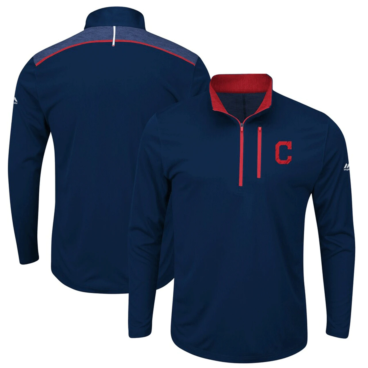 Majestic Cleveland Indians/Guardians Coolbase Quarter Zip XLT, 2X, 2XT, 3X, 3XT, 4X, 4XT, 5X, 6X 1 Majestic Cleveland Indians/Guardians Coolbase Quarter Zip XLT, 2X, 2XT, 3X, 3XT, 4X, 4XT, 5X, 6X