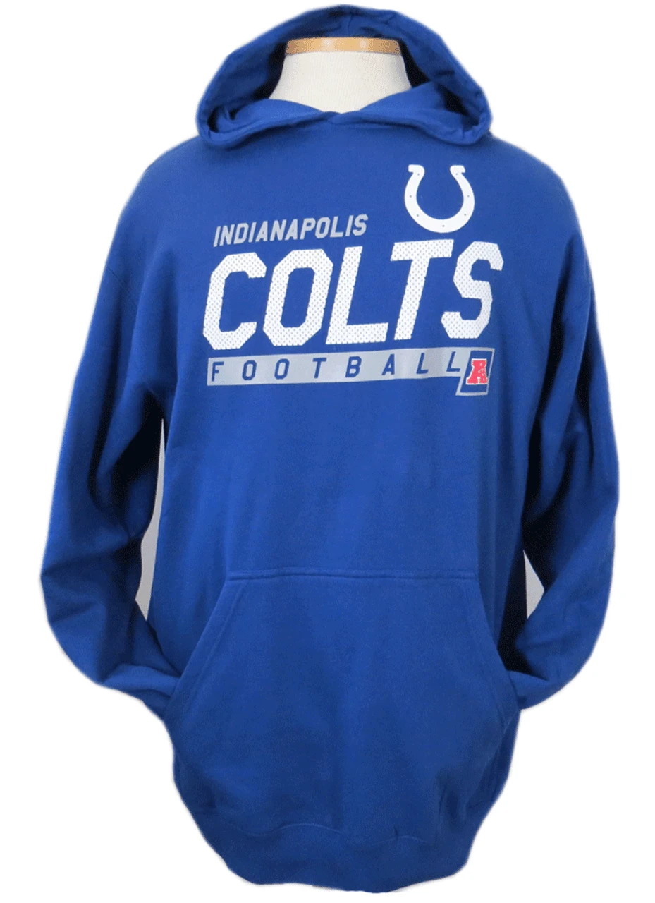 NFL Indianapolis Colts Royal Blue Pullover Hoodie XLT, 2XT, 3XT 1 NFL Indianapolis Colts Royal Blue Pullover Hoodie XLT, 2XT, 3XT