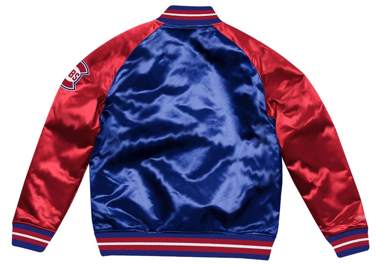Mitchell & Ness Chicago Cubs Tough Season Satin Jacket 2XT 1 Mitchell & Ness Chicago Cubs Tough Season Satin Jacket 2XT