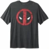 Marvel Comics Deadpool Heather Charcoal Printed Tee XLT -Big and Tall Outlet deadpooltee 21736.1725469325