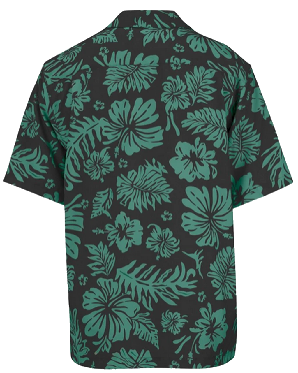 Edwards 2-Color Hibiscus Print Camp Shirt, Sky Blue Or Steel Gray, XL, 2X, 3X, 4X 2 Edwards 2-Color Hibiscus Print Camp Shirt, Sky Blue Or Steel Gray, XL, 2X, 3X, 4X - Image 2