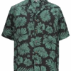 Edwards 2-Color Hibiscus Print Camp Shirt, Sky Blue Or Steel Gray, XL, 2X, 3X, 4X 5 Edwards 2-Color Hibiscus Print Camp Shirt, Sky Blue Or Steel Gray, XL, 2X, 3X, 4X -Big and Tall Outlet eds2clrhibgreen 53657.1755710018