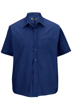 Edwards Short Sleeve Royal Blue Broadcloth Shirt 2X, 3X