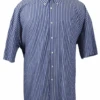 Falcon Bay Gold Label Easy Care Sport Shirt, Navy & White Stripe 5X -Big and Tall Outlet fbaynavystripe 21089.1689788972