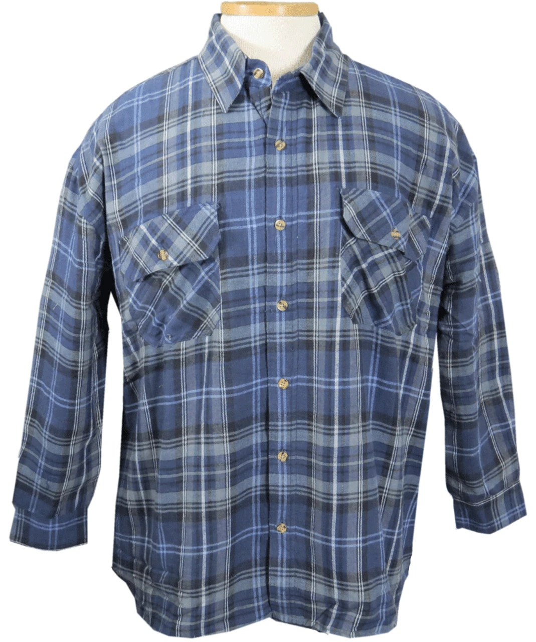 Falcon Bay Fleece Lined Button Front Flannel Shirt 3X 1 Falcon Bay Fleece Lined Button Front Flannel Shirt 3X