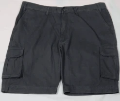 Full Blue Cotton Twill Gray Cargo Shorts 44 -Big and Tall Outlet fbluecarpfront 76409.1721240634