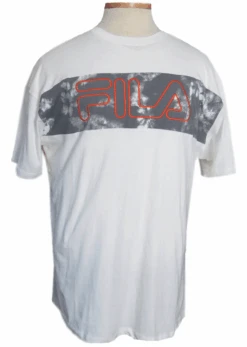 Big and Tall Outlet 13 Fila Colorblock Chest Stripe Tee Shirt 3 Colors 2X, 2XT, 3X, 3XT, 4X, 4XT