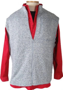 F/X Fusion Full Zip Fleece Sweater Vest 2 Colors LT, XLT, 2X, 4XT -Big and Tall Outlet fusionfzvestoutfit2 81803.1600280543