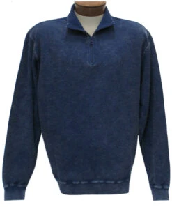 F/X Fusion 1/4 Zip Sandwashed Corded Sweater 5 Colors LT, XLT, 2X, 2XT, 3X, 3XT, 4X, 4XT, 5X -Big and Tall Outlet fusionswtrindigo 32111.1582824280