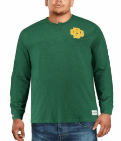 Mitchell & Ness Green Bay Packers First Round Pick Long Sleeve Green Henley T-Shirt 3X -Big and Tall Outlet greenbayhenleyguy 99671.1613592475