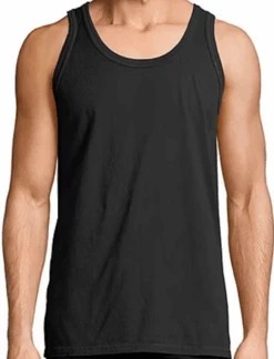 Hanes Comfortwash Black Tank Top 4X
