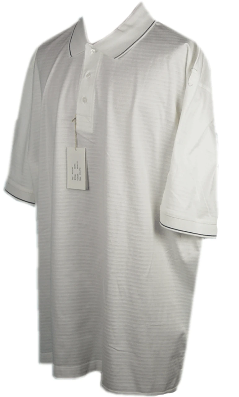 Il Migliore Short SleeveWhite Polo, 5X 1 Il Migliore Short SleeveWhite Polo, 5X