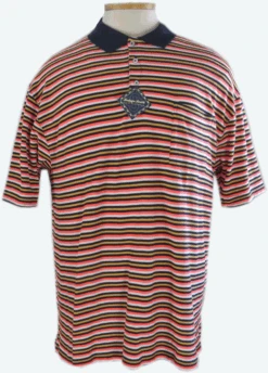 Indygo Smith Striped Pique Polo, 2X