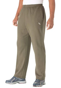 King Size Olive Green Sport Moisture Wicking Active Pants LT, XLT, 2X, 2XT, 3XT