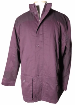King Size Button Front Car Coat With Fleece And Polyfill Lining 4XT