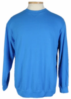 King Size Sky Blue Ultra Light Weight Comfort Crew Neck Sweatshirt 2X, 3X, 4X, 5X