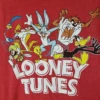 Looney Tunes Bugs & Gang Heather Red Tee Shirt 2XT, 4X -Big and Tall Outlet looneytunes 60924.1714071774