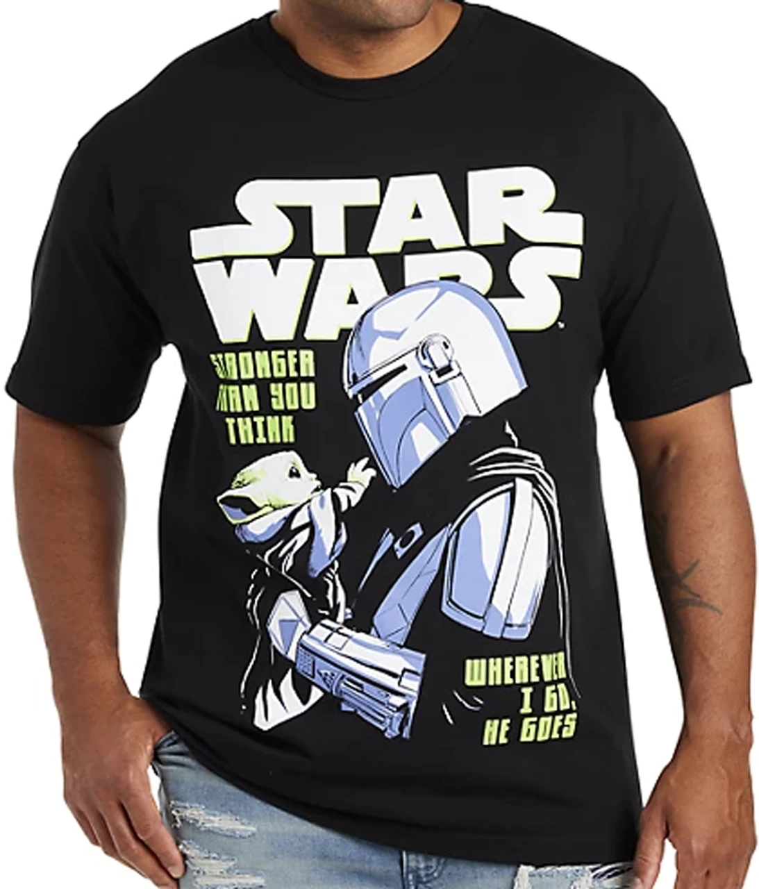 Star Wars Mandalorian And Grogu Pulp Cover Graphic Tee 3XT 1 Star Wars Mandalorian And Grogu Pulp Cover Graphic Tee 3XT