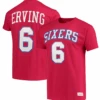 Mitchell & Ness Philadelphia 76'ers Julius Erving Name And Number Tee Shirt, 3X, 4X -Big and Tall Outlet mnsixerservingtee 34436.1698425951