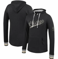 Mitchell & Ness Chicago White Sox Lightweight Pullover Heather Black Hoodie XLT, 2XT, 3XT