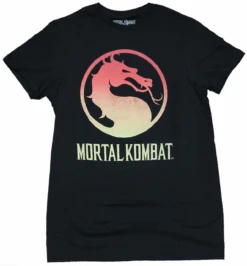 Mortal Kombat Black Short Sleeve Logo Tee Shirt 2XT, 3X