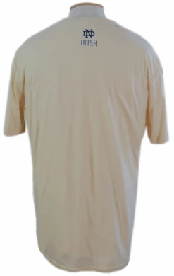 Colosseum Notre Dame Light Gold Tee 2X, 2XT, 3X, 3XT, 4X, 4XT, 5X -Big and Tall Outlet ndltgoldteeback 10447.1736531649