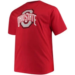 Profile Ohio State Split "O" Logo Scarlet Tee, 3X