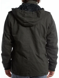 PX Premium Xpression Sherpa Lined Hooded Cotton Dark Charcoal Jacket 3X -Big and Tall Outlet pxjcktback 44123.1724961055