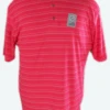Reebok Golf Play Dry Moisture Wicking Pink Striped Polo Shirt, 2X