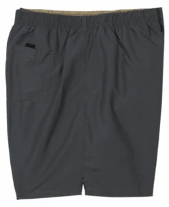 Rick's Cafe Gray Solid Swim Trunks 3X, 4X