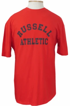 Russell Athletic Arch Logo Tee Shirt 3 Colors LT, 2X, 3X, 3XT, 4X, 5X, 6X -Big and Tall Outlet russellarchred 46008.1690225732