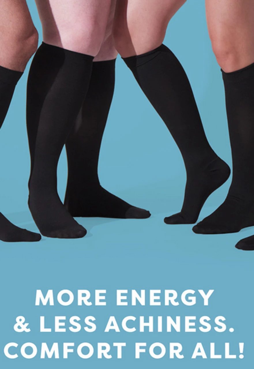 Sugar Free Sox Super Stretch Compression Socks Black L, XL 2 Sugar Free Sox Super Stretch Compression Socks Black L, XL - Image 2