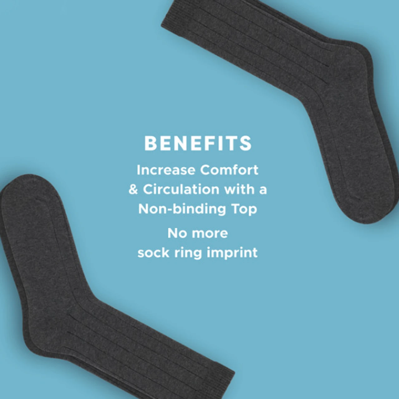 Sugar Free Sox Super Stretch Compression Socks Black L, XL 4 Sugar Free Sox Super Stretch Compression Socks Black L, XL - Image 4