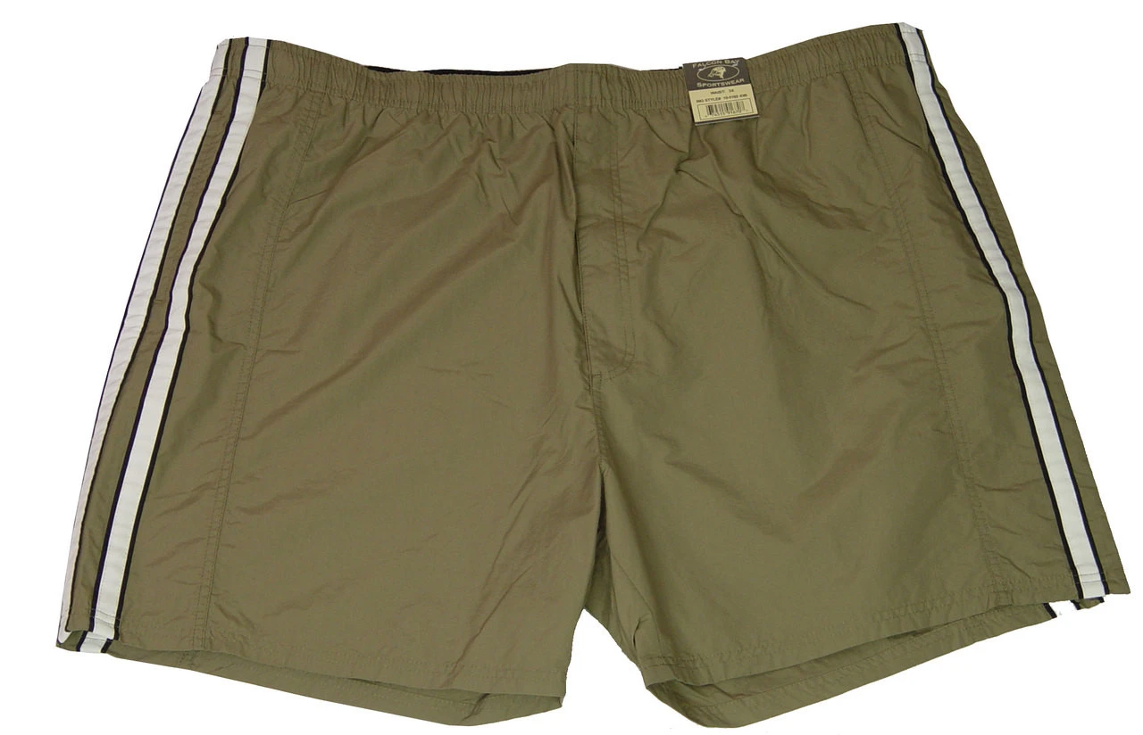 Falcon Bay Tan Swim Trunks With Stripes 3X, 4X 2 Falcon Bay Tan Swim Trunks With Stripes 3X, 4X - Image 2