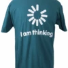 Thinking Short Sleeve Printed Tee Shirt 2 Colors 2X, 3X, 5X -Big and Tall Outlet thinkingteedkteal 52707.1685642761