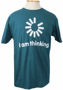 Thinking Short Sleeve Printed Tee Shirt 2 Colors 2X, 3X, 5X