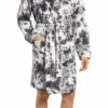 Majestic International Cotton Blend Hooded Tie Dye Robe 1X/2X, 3X/4X -Big and Tall Outlet tiedyerobefront 12275.1677008977
