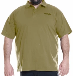 Wrangler Short Sleeve Khaki Polo 6X