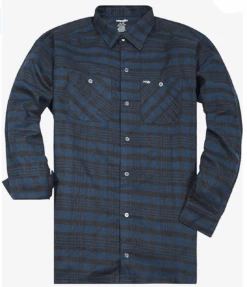 Wrangler Long Sleeve Flannel Shirt 6 Colors XLT, 2X, 2XT, 3X, 3XT, 4X, 4XT, 5X, 5XT -Big and Tall Outlet wrnglerflnlnavy 97487.1705077848