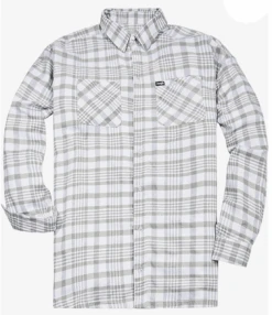 Wrangler Long Sleeve Flannel Shirt 6 Colors XLT, 2X, 2XT, 3X, 3XT, 4X, 4XT, 5X, 5XT -Big and Tall Outlet wrnglerflnlwhgry 81694.1705077866