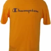 Champion Classic Script Logo Lightweight Yellow Short Sleeve Tee 1X, 2X
